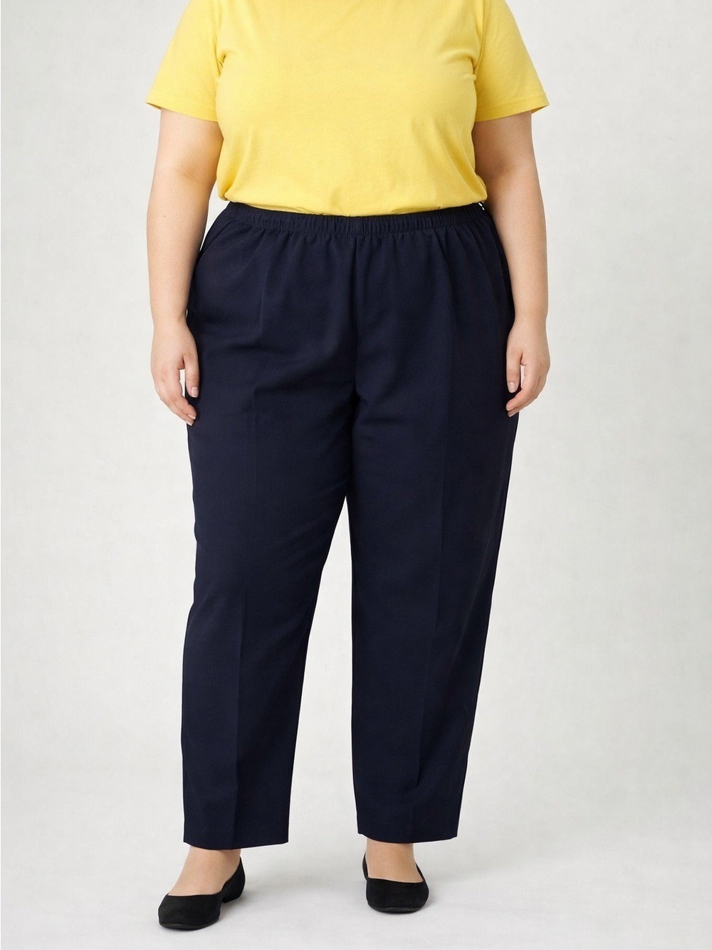 😍CLEARANCE - ALIA Navy Blue Elastic Waist Dress Pants size 22W